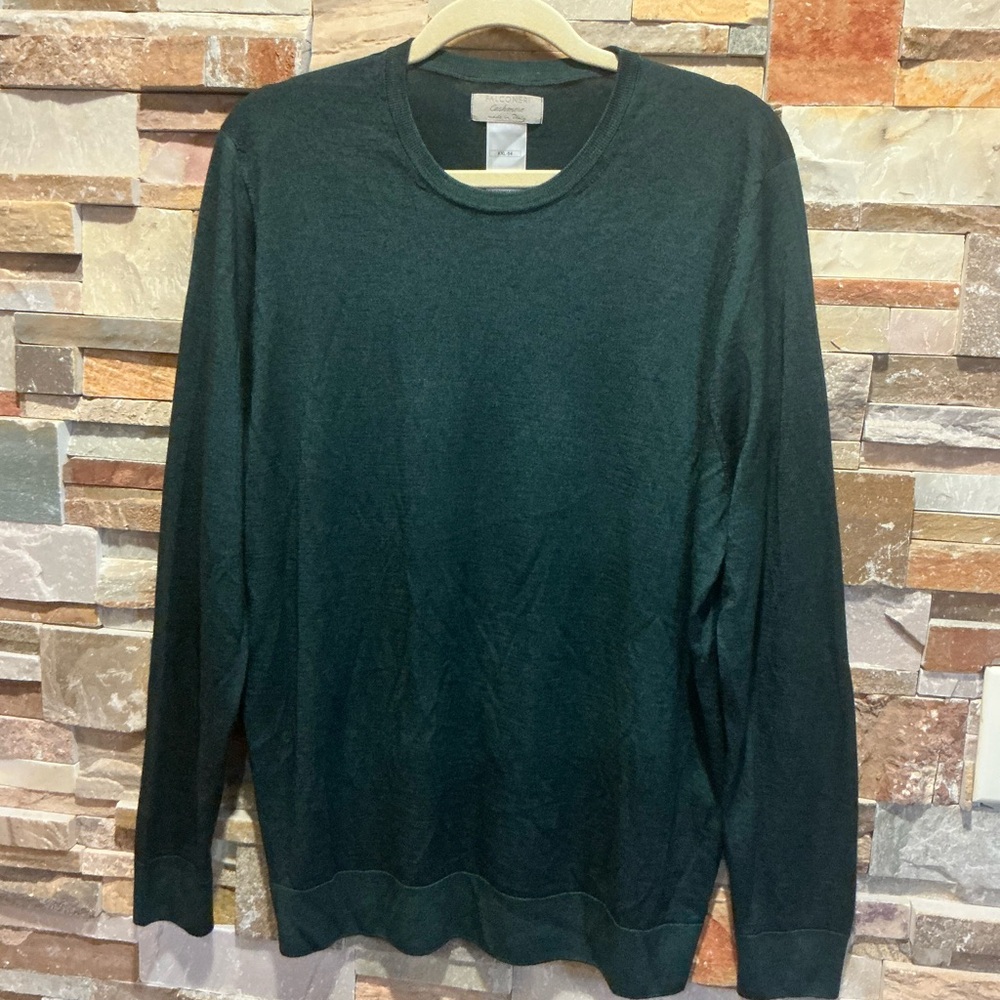 Falconeri Dark Teal Cashmere Crew Neck Sweater